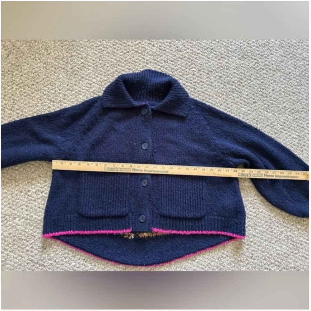 Anthropologie NWT The Jesse Dog Icon Cardigan Sweater Pilcro size XS - Picture 10 of 10